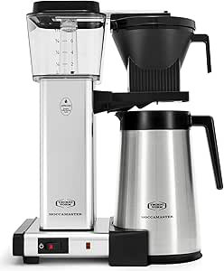 Technivorm Moccamaster 79312 KBGT Coffee Brewer, 40 oz, Polished Silver, Polished Silver