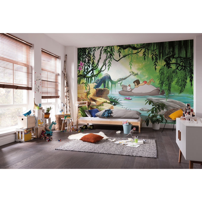 Jungle Book Swimming With Baloo Wall Mural