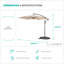 Screven 300cm Parasol-430850886
