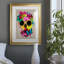 Crâne floral - peinture encadrée-1832937123-1832937180