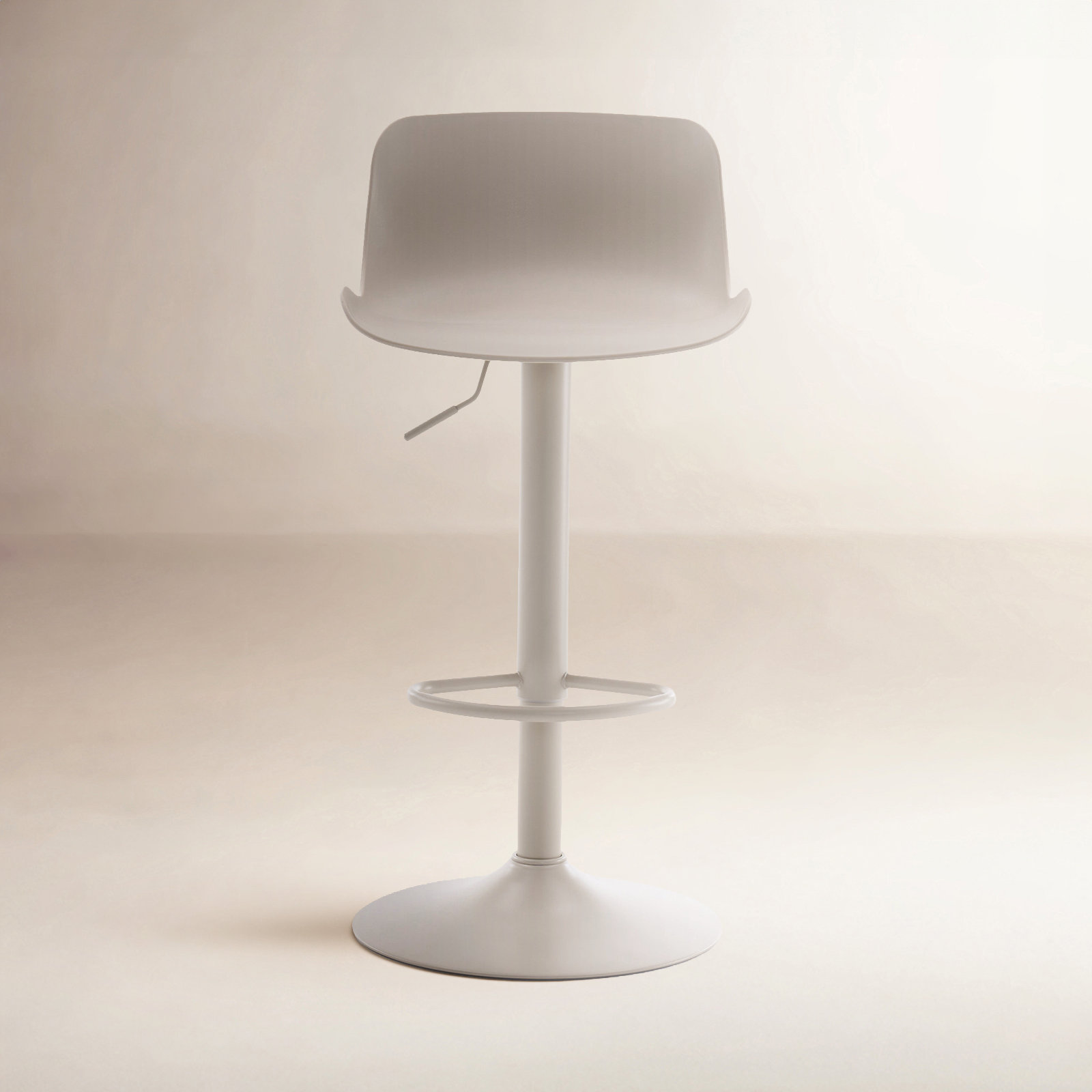Meli Swivel Bar Stool, Cream