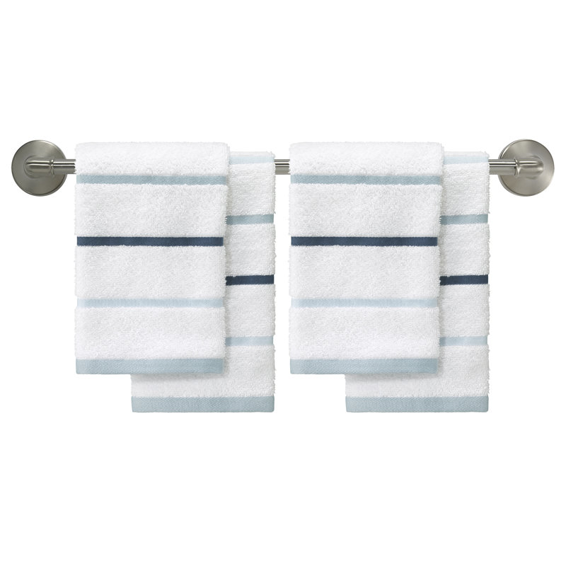 Izod Sandbar Blue 4-Pack Washcloth Set, Blue, Washcloth - 4 Pack