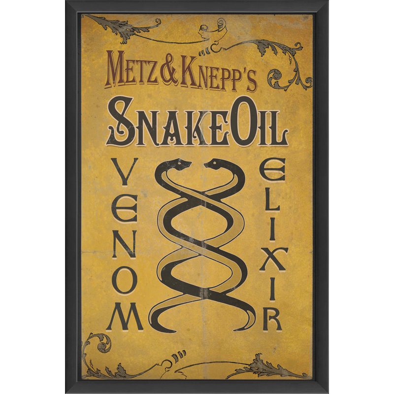 « serpent oil venom elixir », impression encadrée