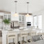 George Oliver 1-Light 11 inch Nickel Modern Single/Shaded Bowl Pendant for Kitchen Island-1740123988