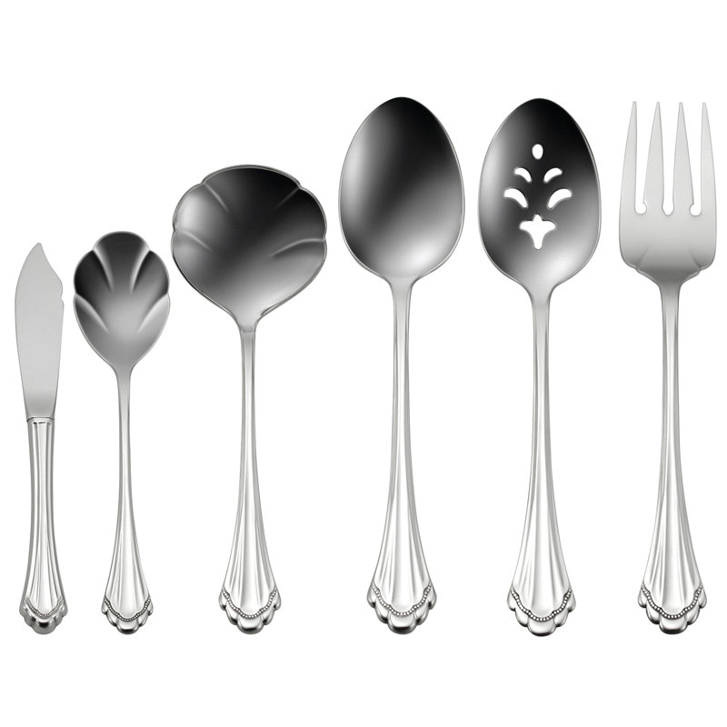 Oneida Marquette 6 Piece Fine Flatware Serving Set