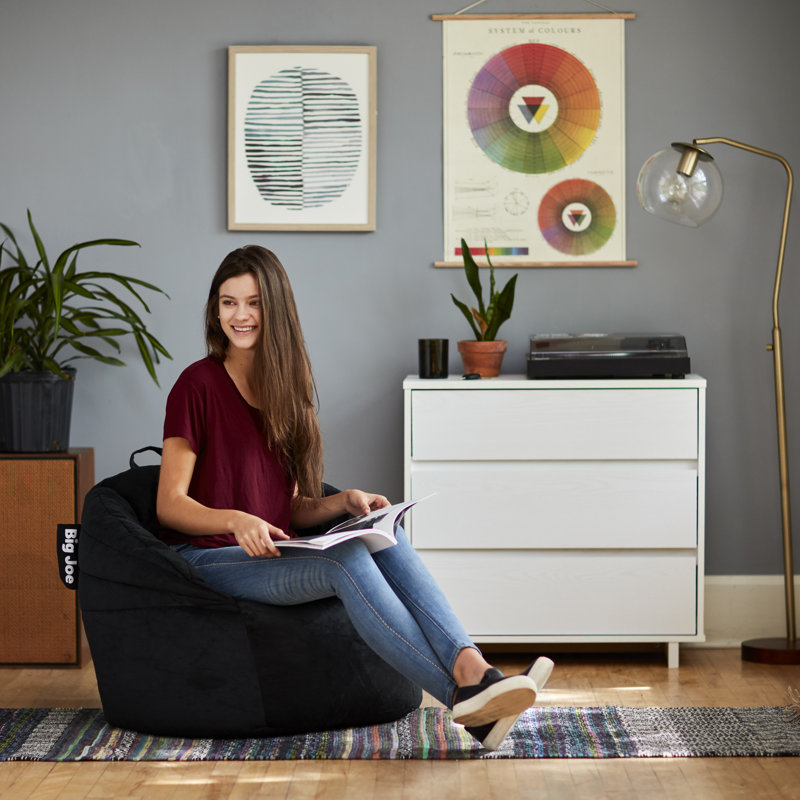 Petit fauteuil à billes et méridienne Stack, Mélange de polyester saphir