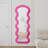 Flannel Full Length Wave Rose Floor Mirror  For Bedroom Living Room Hanging Or Against The Wall-2116938803