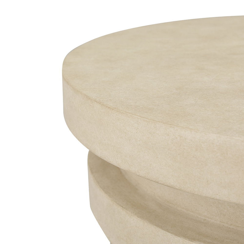 Eco Side Table, Faux Antique Gesso