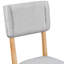 Ensemble de table de salle à manger rustique 5 pièces Benildo avec 4 chaises rembourrées-93038089-93038088