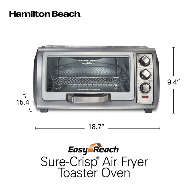 Four grille-pain à friteuse à air Hamilton Rure Easy Reach de Hamilton Beach