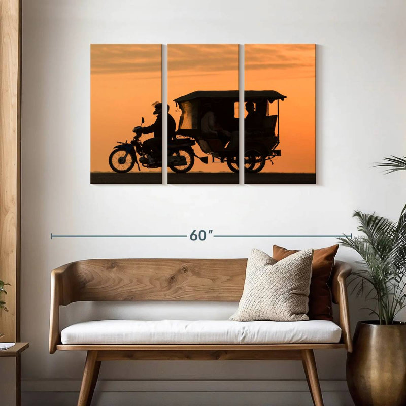 Tuk-Tuk Silhouette, 28" H x 45" W