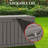 180 Gallon Waterproof Deck Box, Lockable Resin Storage Box For P...