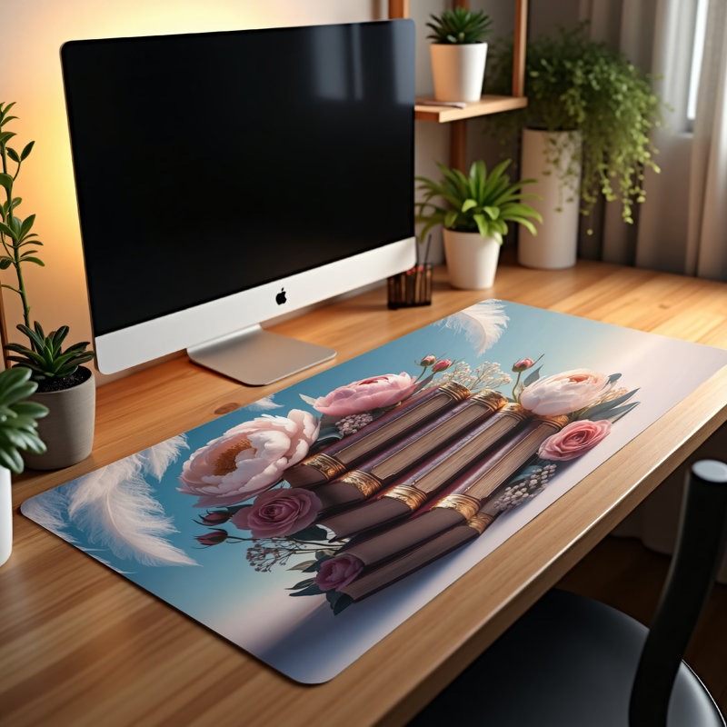 Polyester Desk Pad, 14.4x12.1