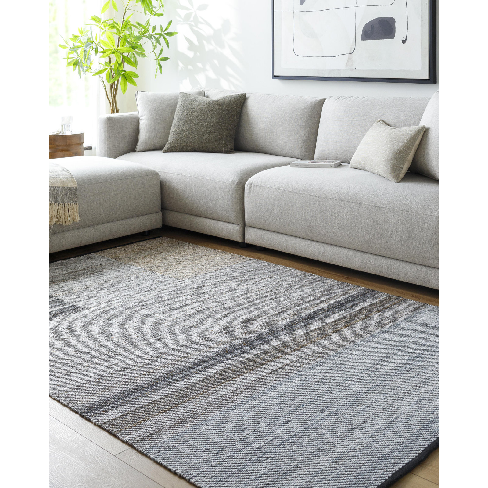 Campbelle Flatweave Outdoor Area Rug, Rectangle 2' x 3'