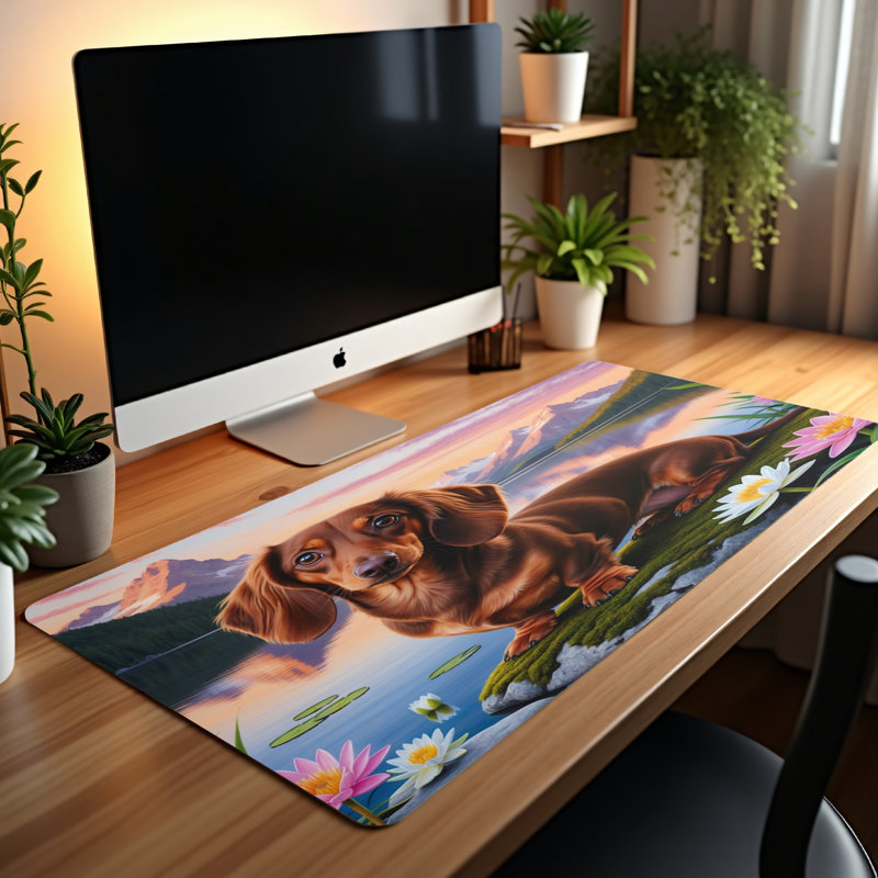Polyester Desk Pad, 31.5x15.5