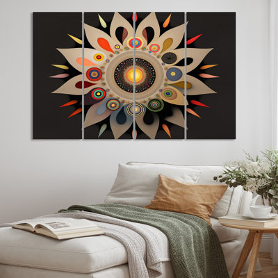 " Pristine Spirit Spiritual Abstract V " 4 - Pieces