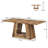 63" Dining Table For 4 With Sturdy Base-596605045