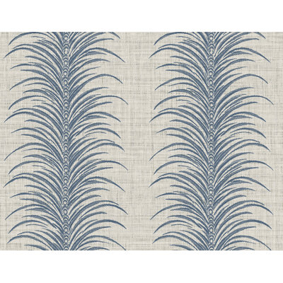 Papier peint en vinyle gaufré bleu marine Aruna de Seabrook Designs
