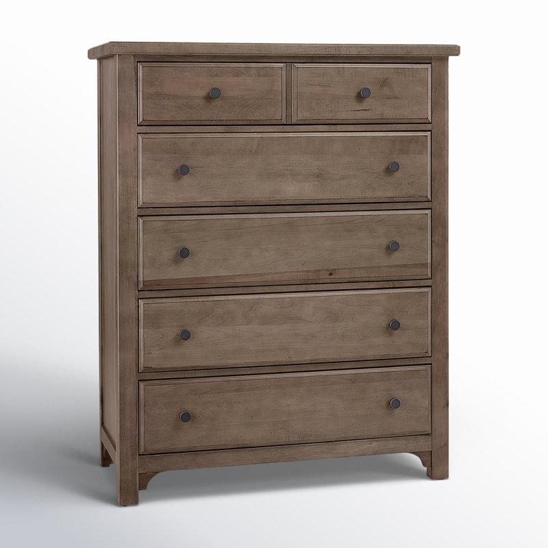 Dragomir 5 Drawer 42" W Chest, gris