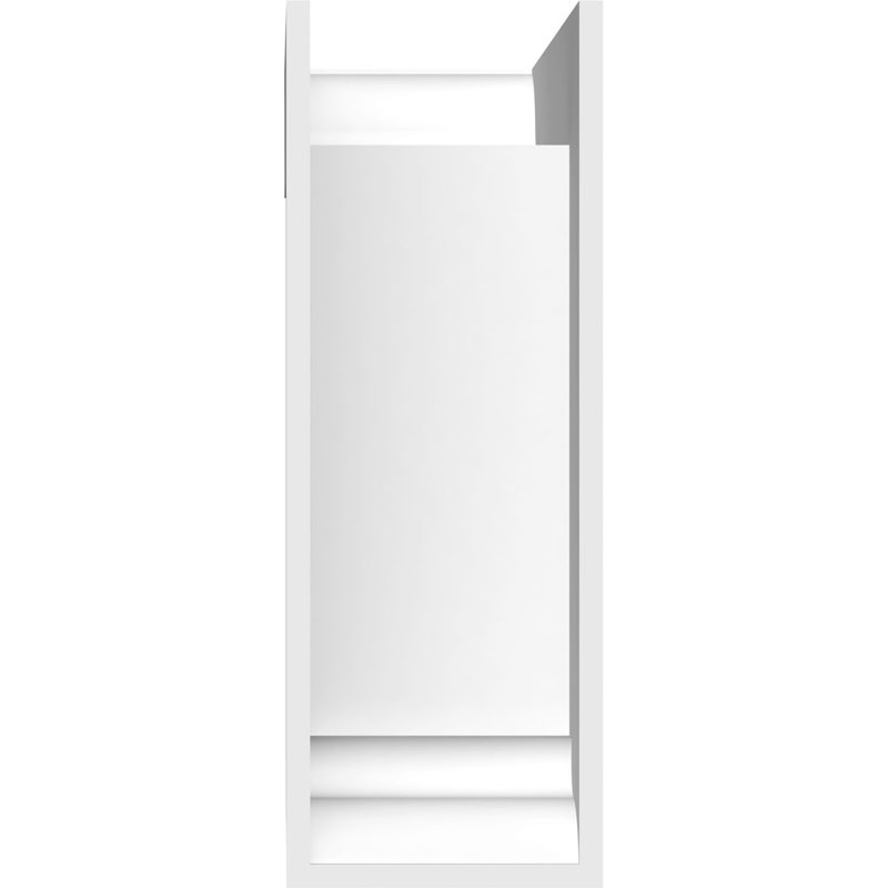 Support standard en PVC de qualité architecturale avec extrémités traditionnelles, H 14 po x l 5 po x P 12 po