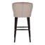 Tabouret en velours indigo