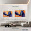 Bleu à motif de chevaux-107940545