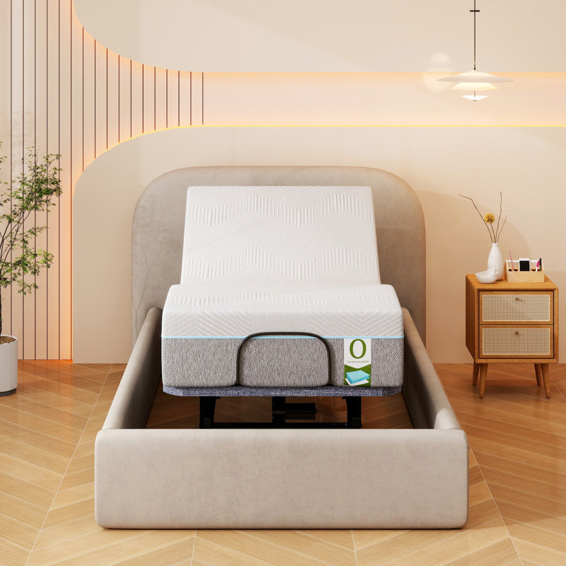 Base de lit réglable avec base de lit réglable et tête de lit électrique avec télécommande sans fil | 0 Gravité | Anti-ronflement | DEL sous le lit | Ports USB