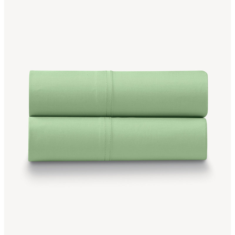Olive Cotton Sateen Standard/Queen Pillowcase Set