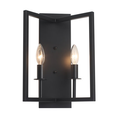 Modern 2-Light  Dimmable Wall Sconce