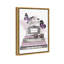 Fleurs avec livres et papillons lavande - impression sur toile-1251224492-1251224496