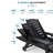 Patio Chaise Lounge Outdoor 4-Positions HDPE Pool Lounge Chair With Wheels & Cup Holder Weather Resistant Reclining Chair for Poolside, Backyard, Deck