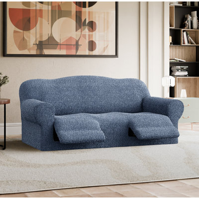 Stretchy Slipcover for Recliner 3-seater Sofa - Italian Style & Premium Quality - CottonRich Collection
