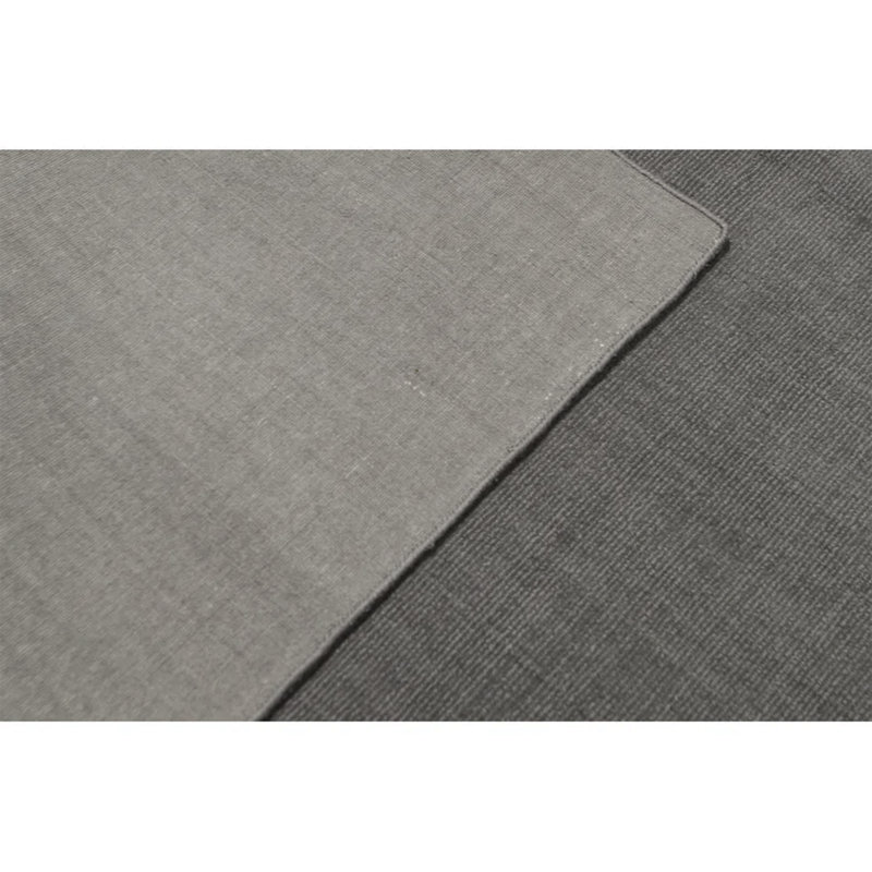 Tapis gris foncé noué à la main de haute qualité, Rectangle 10 pi x 14 pi