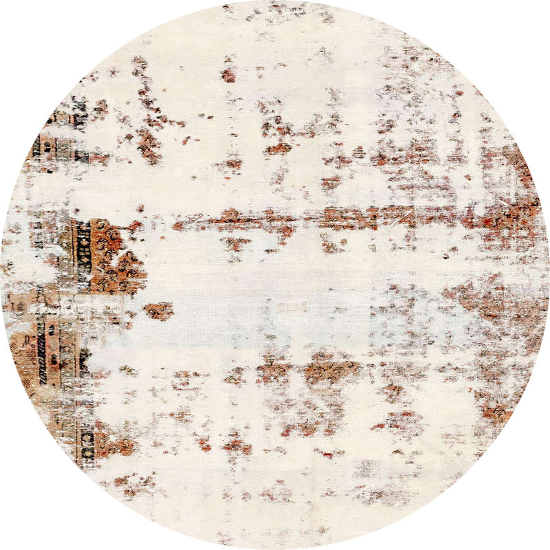 Tapis abstrait moderne 2084, Rond 5 pi