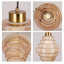 Luminaire suspendu en verre Pagoda, cordon réglable et commande murale, ampoule E26 incluse
