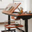 Bureau inclinable électrique en bois massif 70,87 "et hauteur réglable-810331415