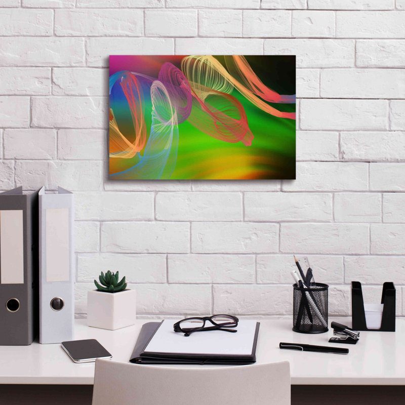 «Inverted Color In The Lines 3» par Irena Orlov, impression sur toile, H 12 po x l 18 po