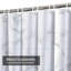 Rideau de douche abstrait en pierre de marbre avec 12 crochets-129035915