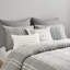 Housse de couette 100% coton, gris avec motif de losanges, imprimé décoratif double / grand-120944944-120944946