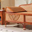 Chaise longue décontractée en rotin