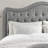 Upholstered Polyester Tufted Button Adjustable Height Headboard with Footboard-746808043-746808040