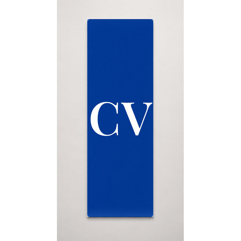 Drapeau du Cap-Vert, monogramme de diamant de luxe - rouge, bleu, blanc, H 30 po x l 10 po