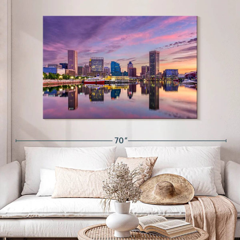 Kavia Baltimore Skyline, H 34 po x l 51 po