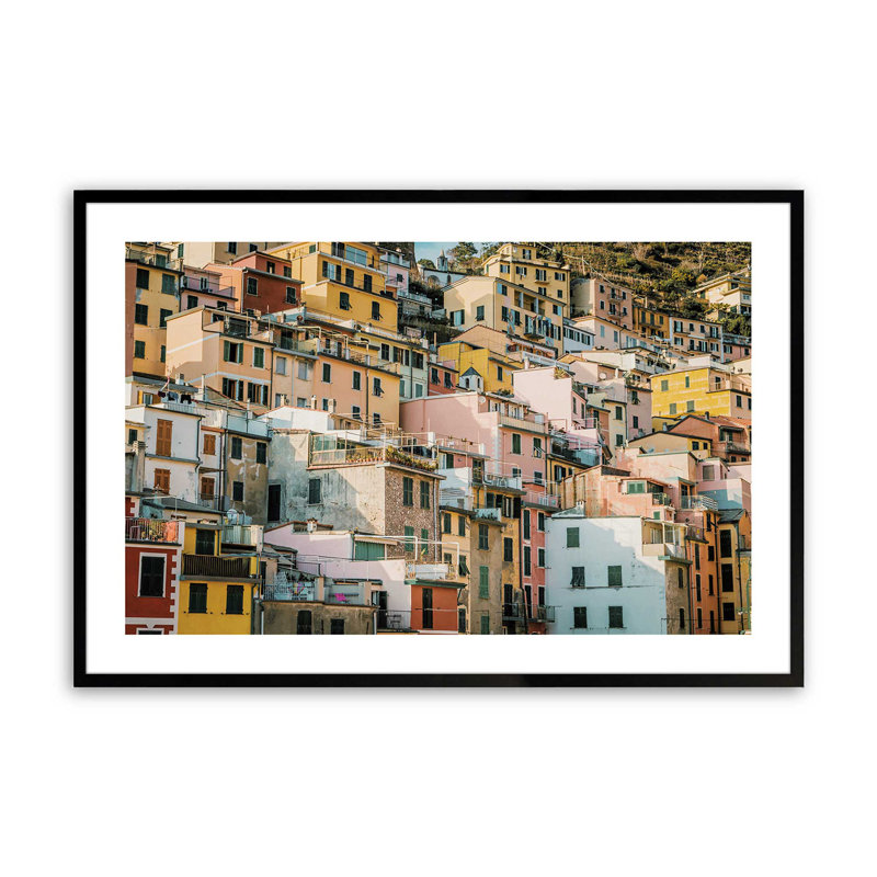 Impression de palette Hillside,, H 12 po x l 15 po x P 1,25 po, Cadre photo noir satiné