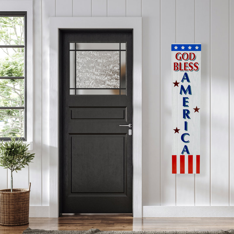 Enseigne murale patriotique 35,75 po