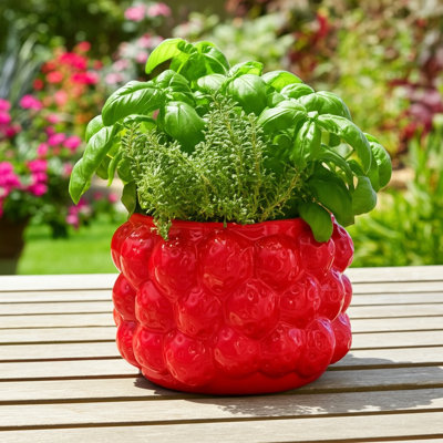 Pot de fleurs en céramique texturée en grès avec une conception sculptée en forme d'ampoule et un trou de drainage intégré pour une présentation intérieure / extérieure
