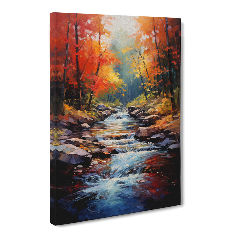 Stream Impressionism - No Frame Print, 50cm H x 35cm W x 3cm D