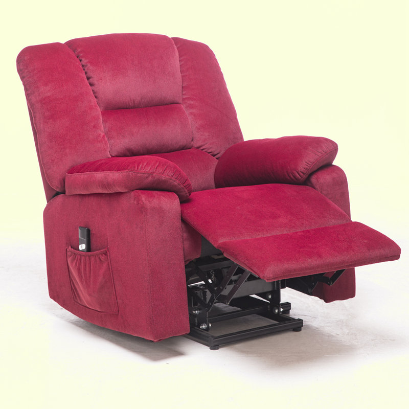 Fauteuil inclinable Kazufumi, Velours rouge
