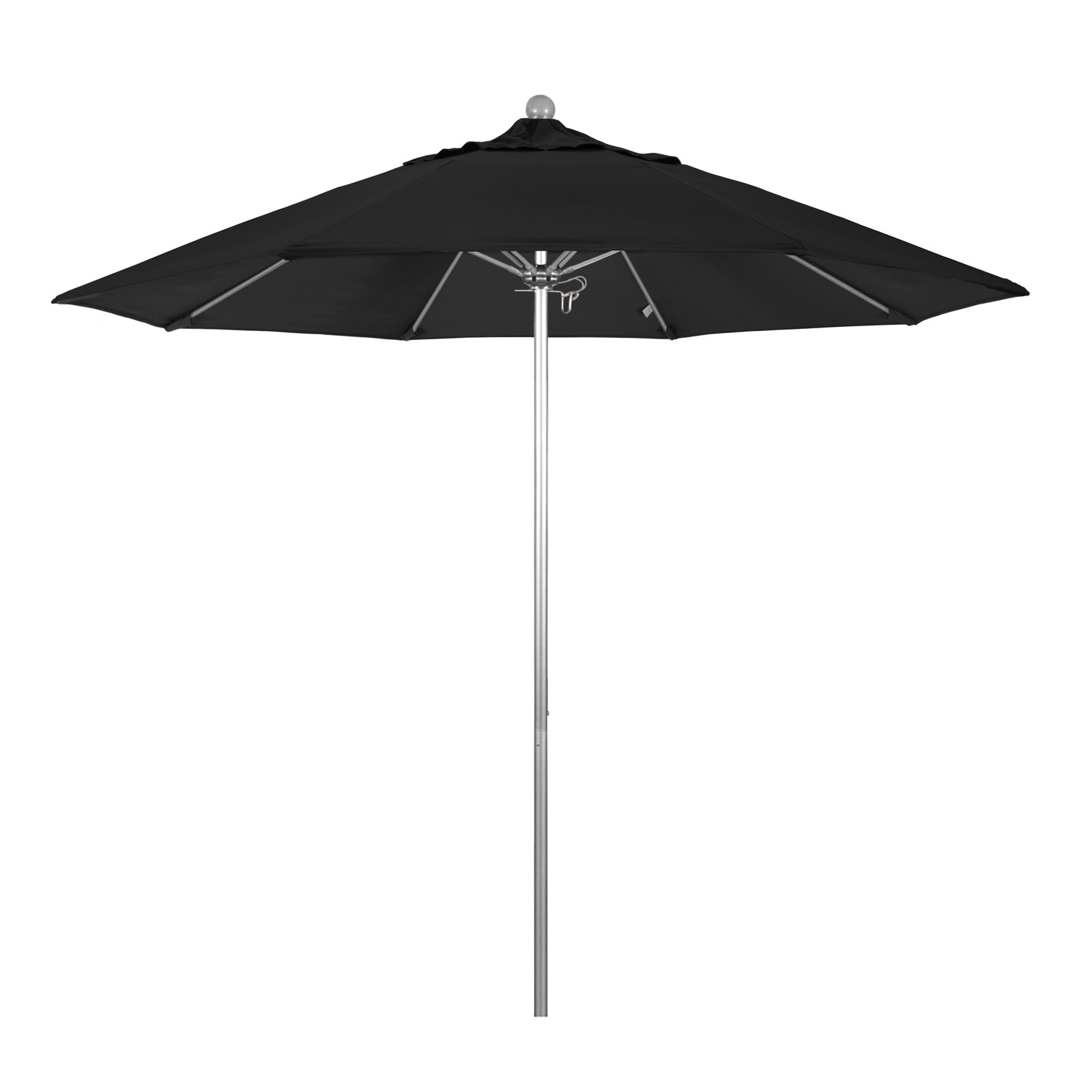 Hibo 108'' Sunbrella® Outdoor Umbrella, Canvas Black Sunbrella® Canvas