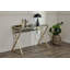 Hematite Glass Top Metal Base Writing Desk-1266871736-1266871687